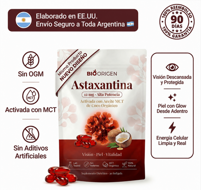 Bio Origen Labs Astaxantina 12 mg + MCT